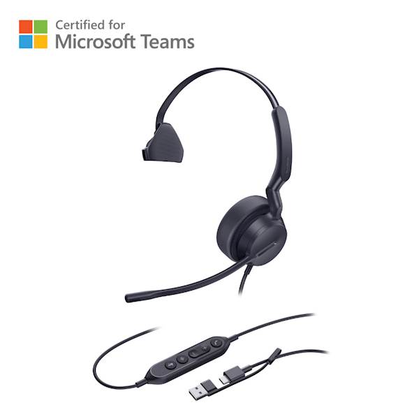 Yealink UH42 Mono Teams slušalice, USB-C/A
